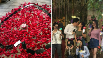 Китаец выложил 25 iPhone X в форме сердца и сделал предложение своей девушке